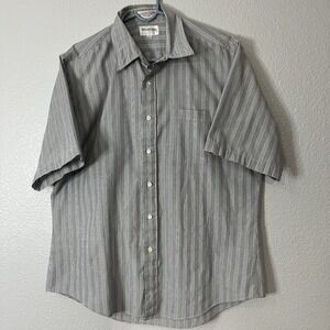 Windridge Mervyns Vintage Single Needle Mens Short Sleeve Button Up